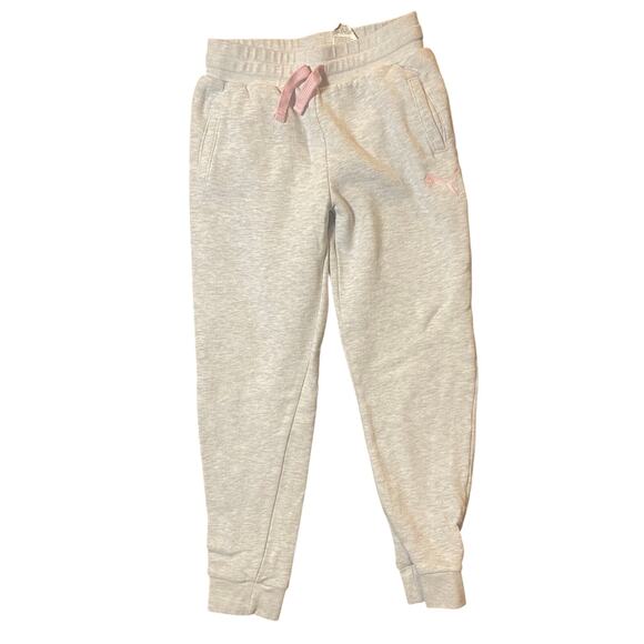 Gently Used Girls Puma Sweat Pants Size M (10/12) - Picture 1 of 4